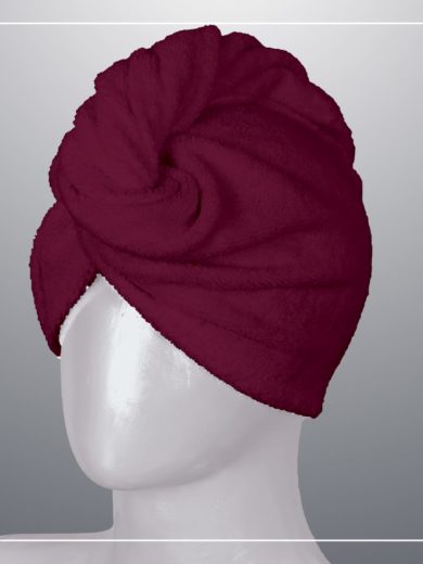 Burgundy hair rolls Banotex